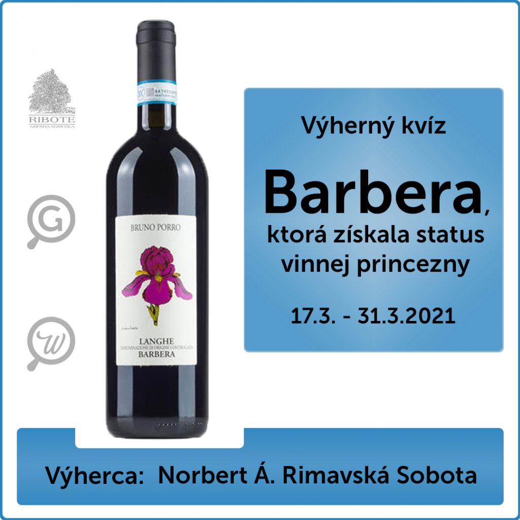 Blog Gastromenu.sk - Pozrite sa, kto vyhral výherný kvíz - Barbera, ktorá získala status vinnej princezny