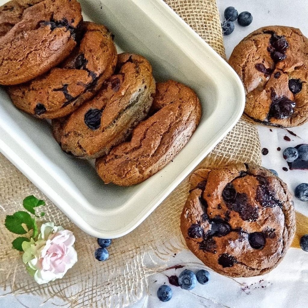 Recept Jednoduché čučoriedkové koláče bez lepku a cukru na Gastromenu.sk